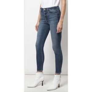 Frame Denim NWT Le High Skinny Denim Jean with Tux Piping // 00